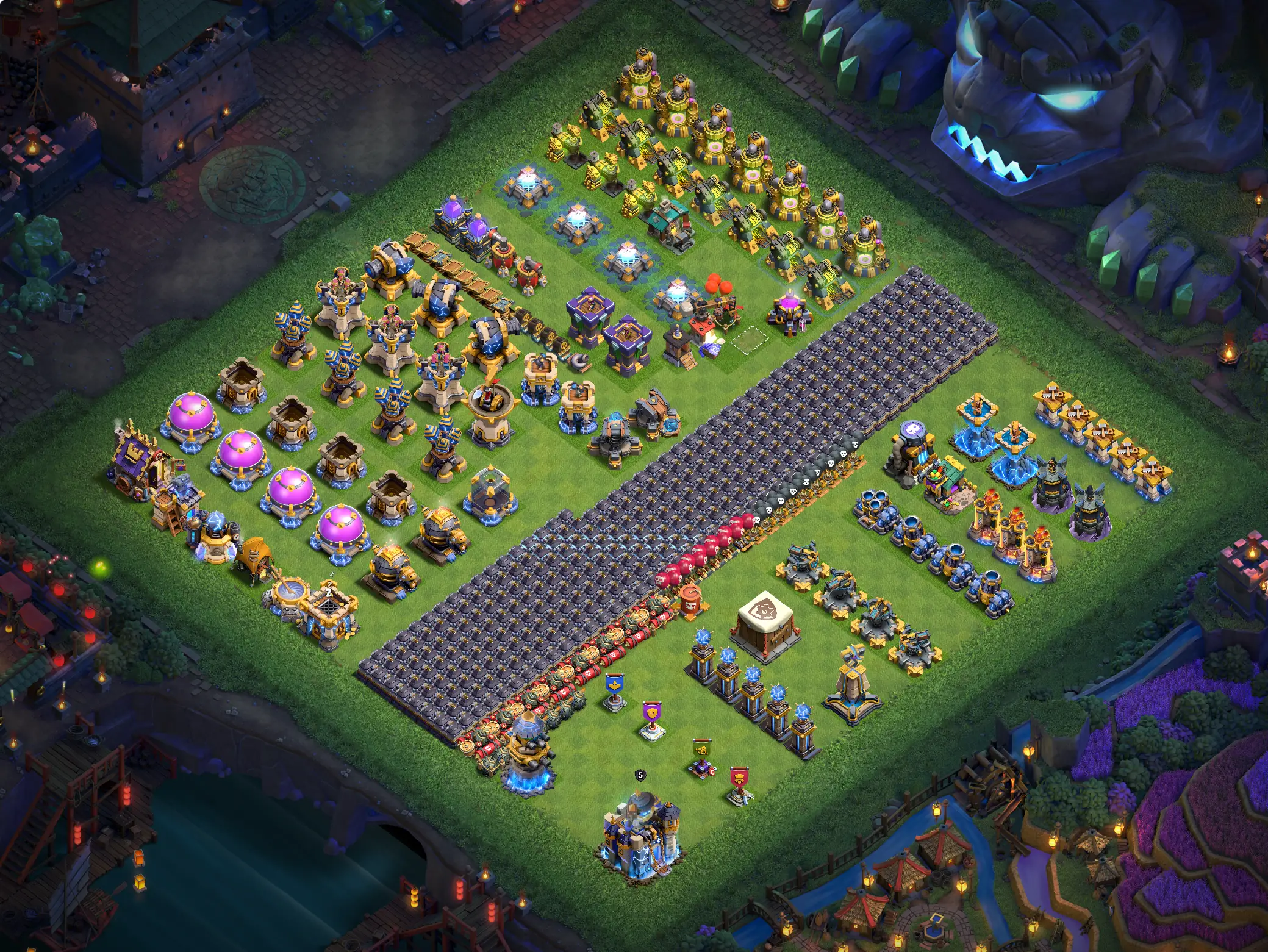 th18 progress base layout for upgrading town hall 18 progress base design image no 04 2