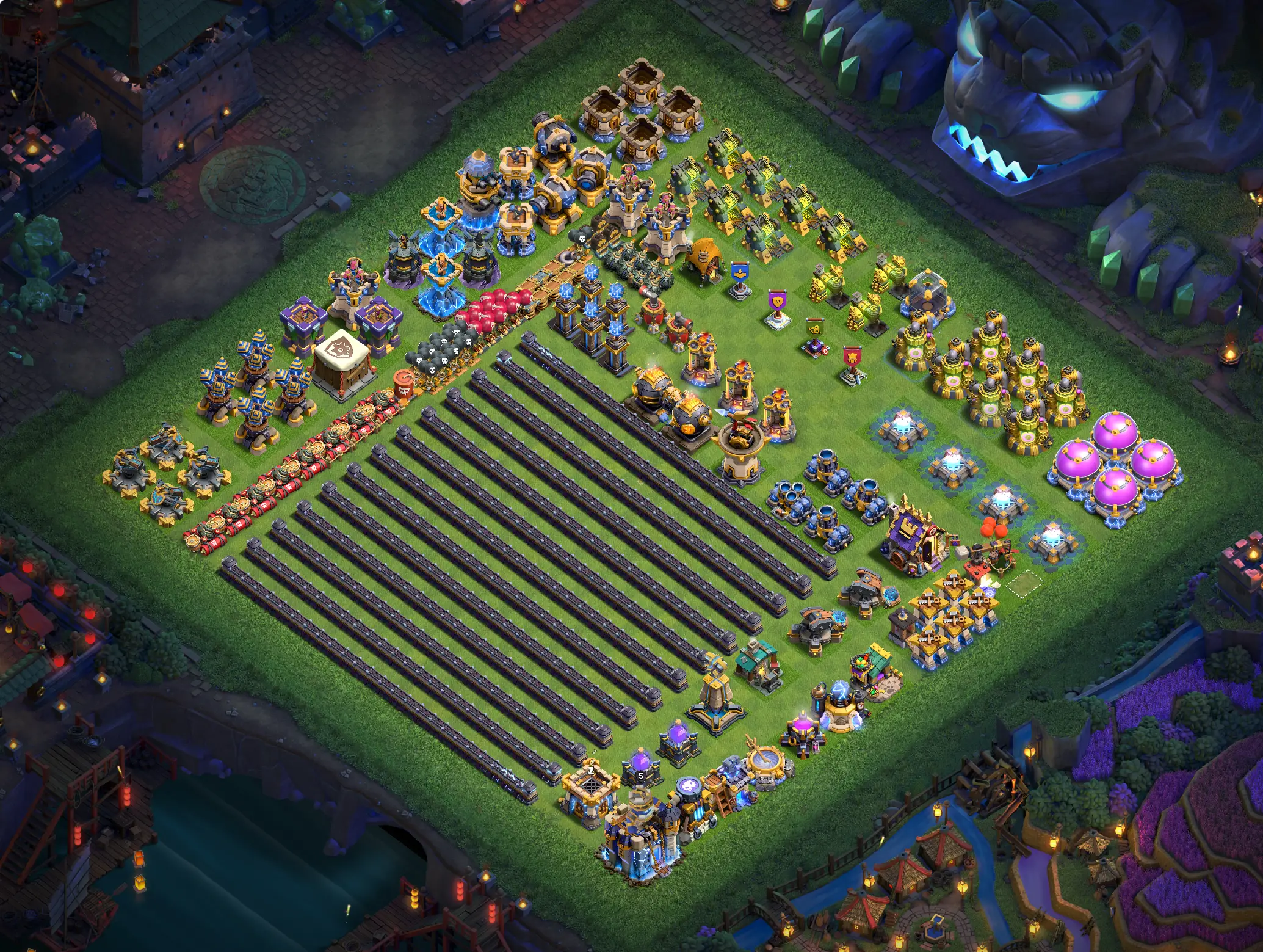th18 progress base layout for upgrading town hall 18 progress base design image no 05 2