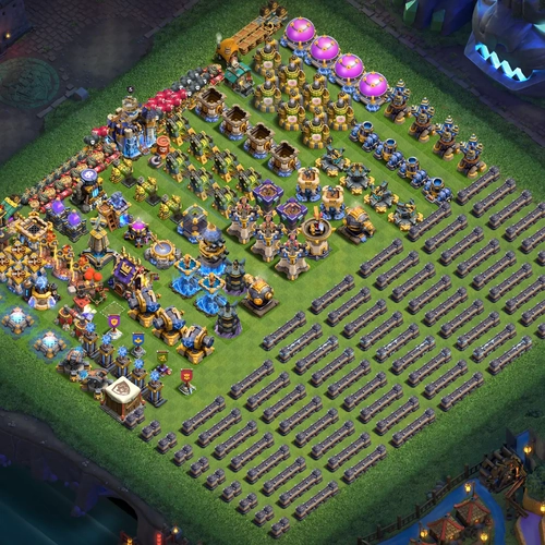 TH18 progress base layout for upgrading Town Hall 18 progress base design Image no. 06-1