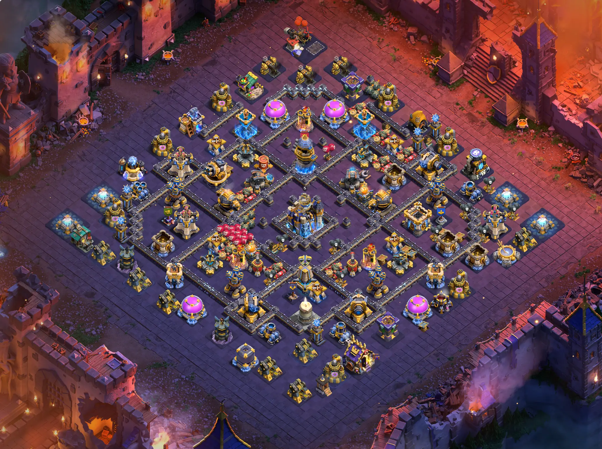 th18 war cwl base layout featuring the best town hall 18 anti 3 star war base design image no 01 2