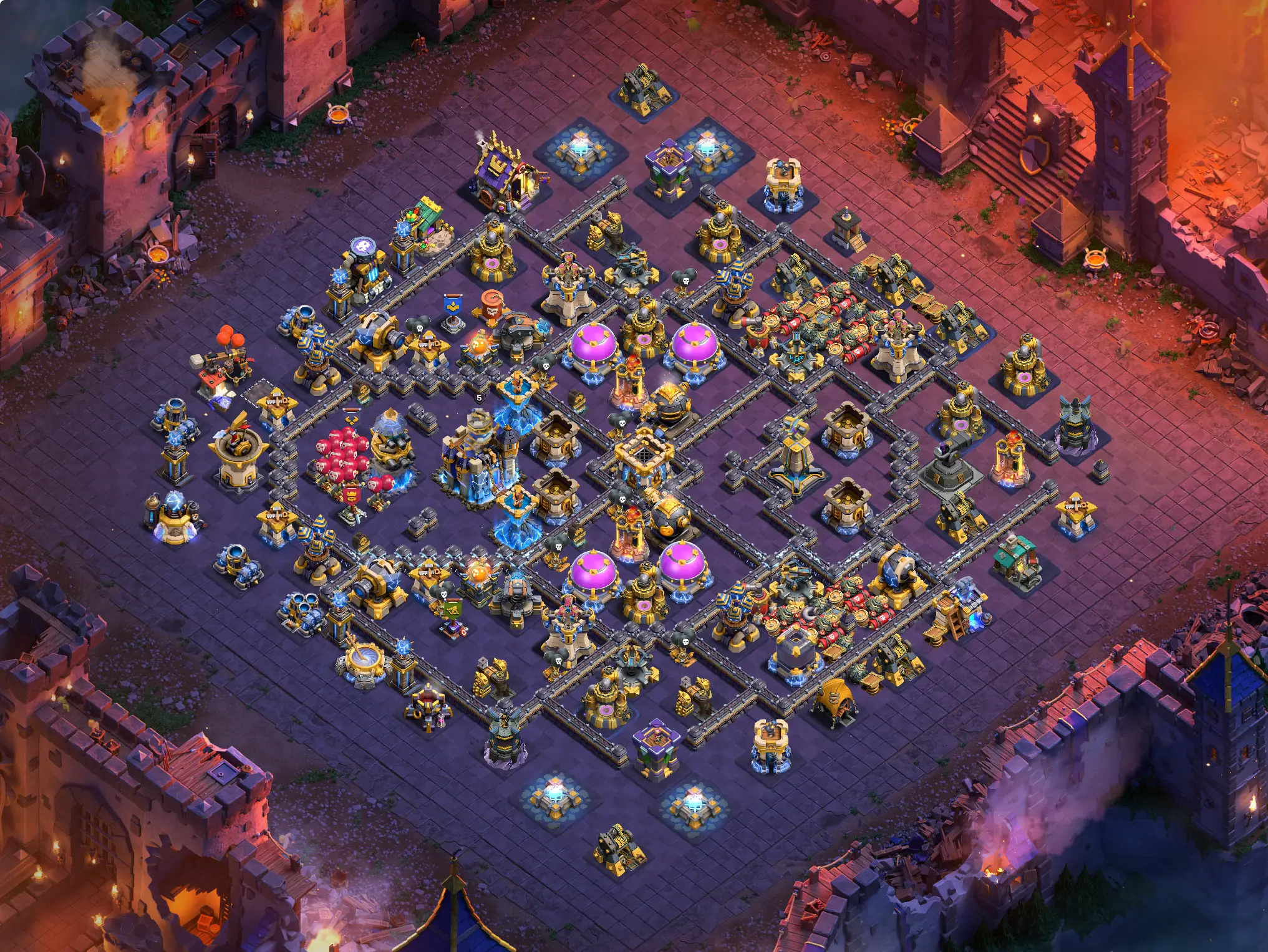 th18_war_cwl_10 th18 war cwl base layout featuring the best town hall 18 anti 3 star war base design image no 10 3
