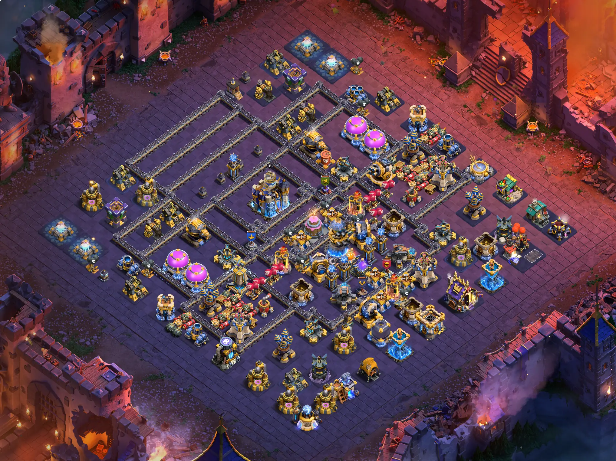 th18_war_cwl_15 th18 war cwl base layout featuring the best town hall 18 anti 3 star war base design image no 15 2