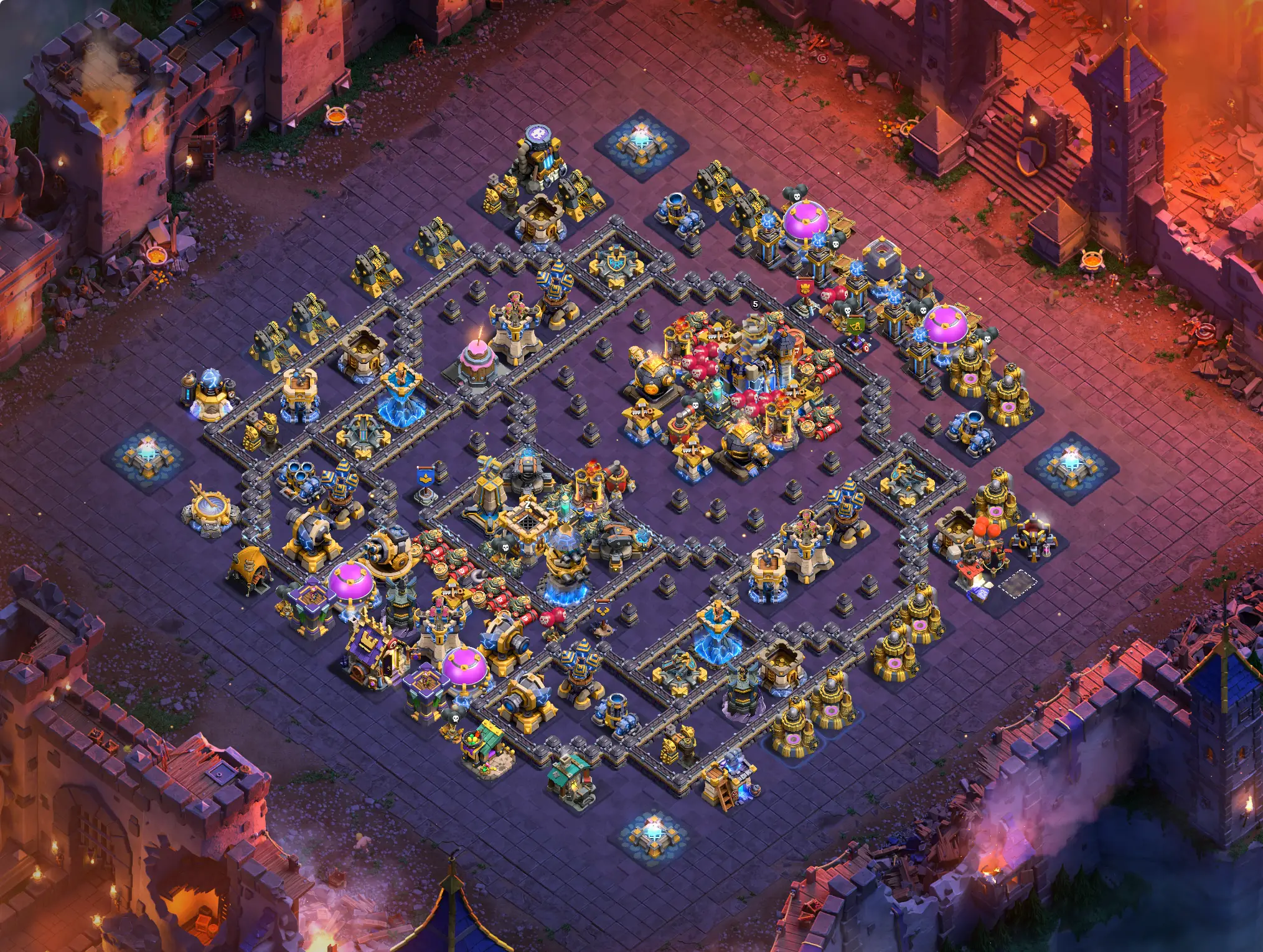th18_war_cwl_16 th18 war cwl base layout featuring the best town hall 18 anti 3 star war base design image no 16 2