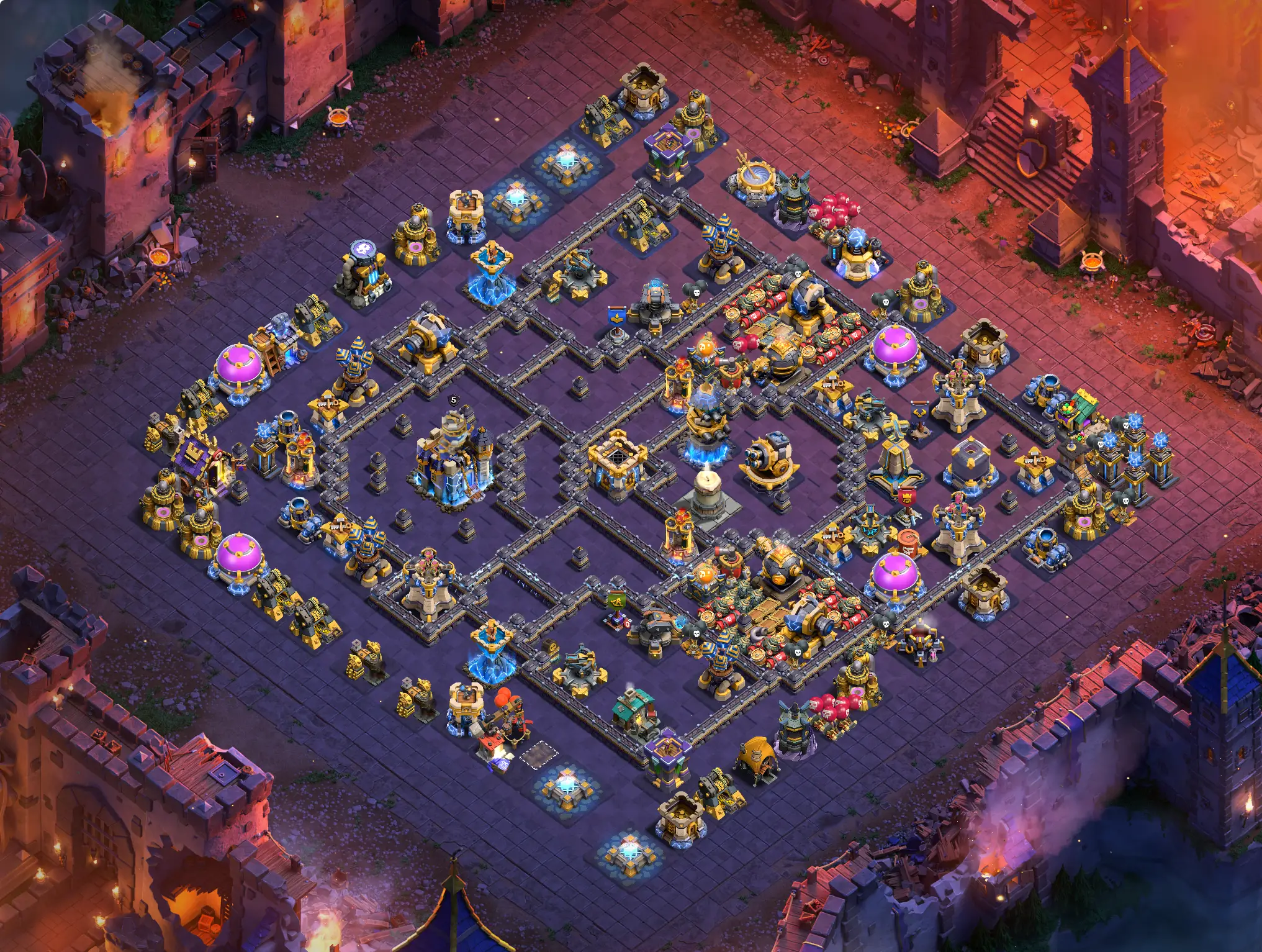 th18 war cwl base layout featuring the best town hall 18 anti 3 star war base design image no 19 2