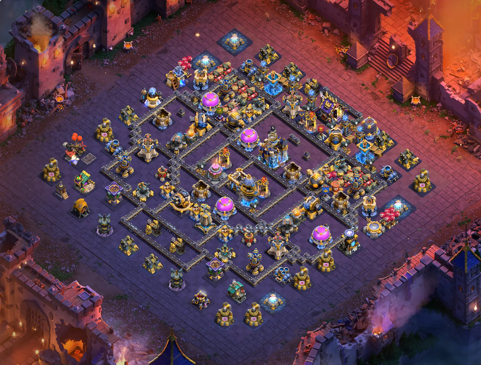 th18 war cwl base layout featuring the best town hall 18 anti 3 star war base design image no 20 2