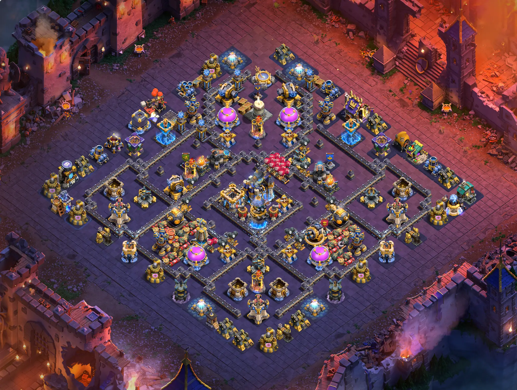 th18 war cwl base layout featuring the best town hall 18 anti 3 star war base design image no 27 2